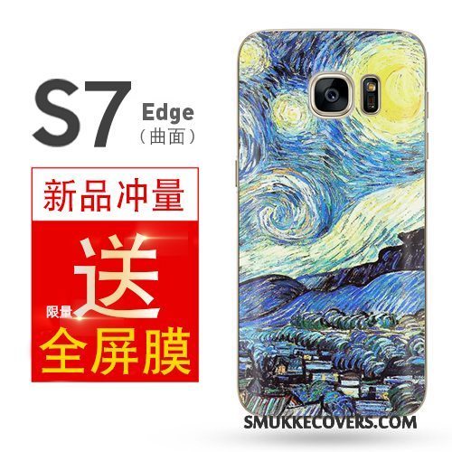 Etui Samsung Galaxy S7 Edge Relief Telefonaf Personlighed, Cover Samsung Galaxy S7 Edge Farve