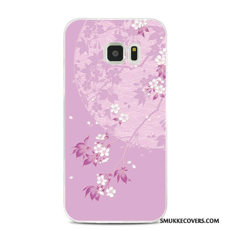 Etui Samsung Galaxy S7 Edge Relief Telefongrøn, Cover Samsung Galaxy S7 Edge Beskyttelse