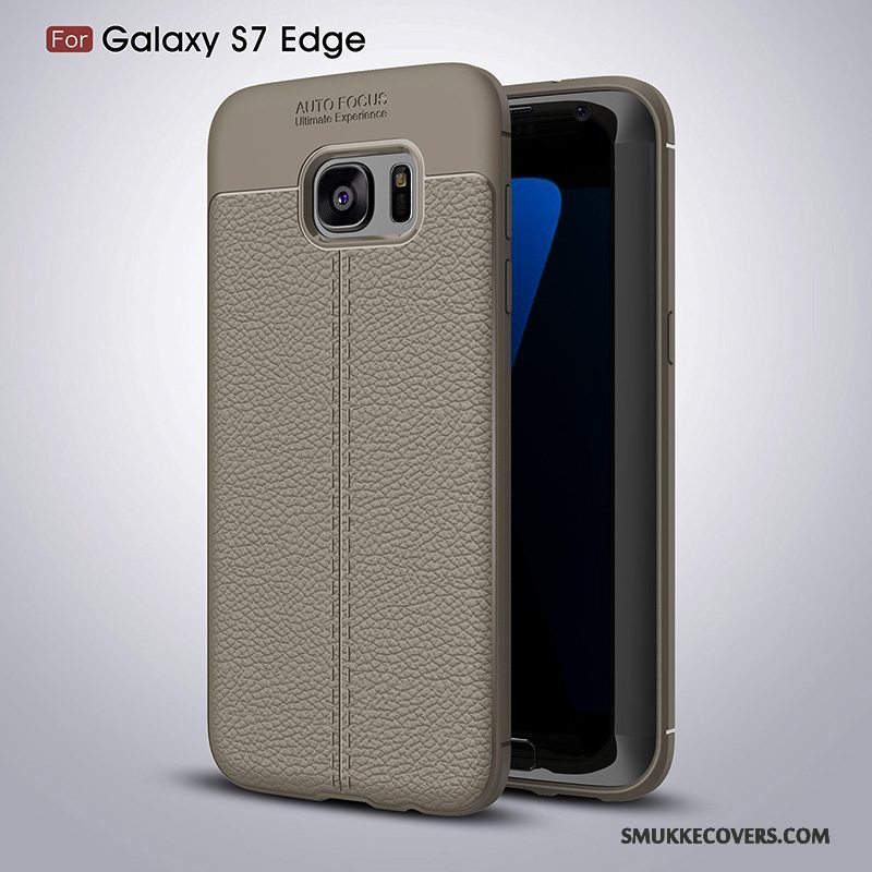 Etui Samsung Galaxy S7 Edge Silikone Af Personlighed Anti-fald, Cover Samsung Galaxy S7 Edge Kreativ Sort Telefon