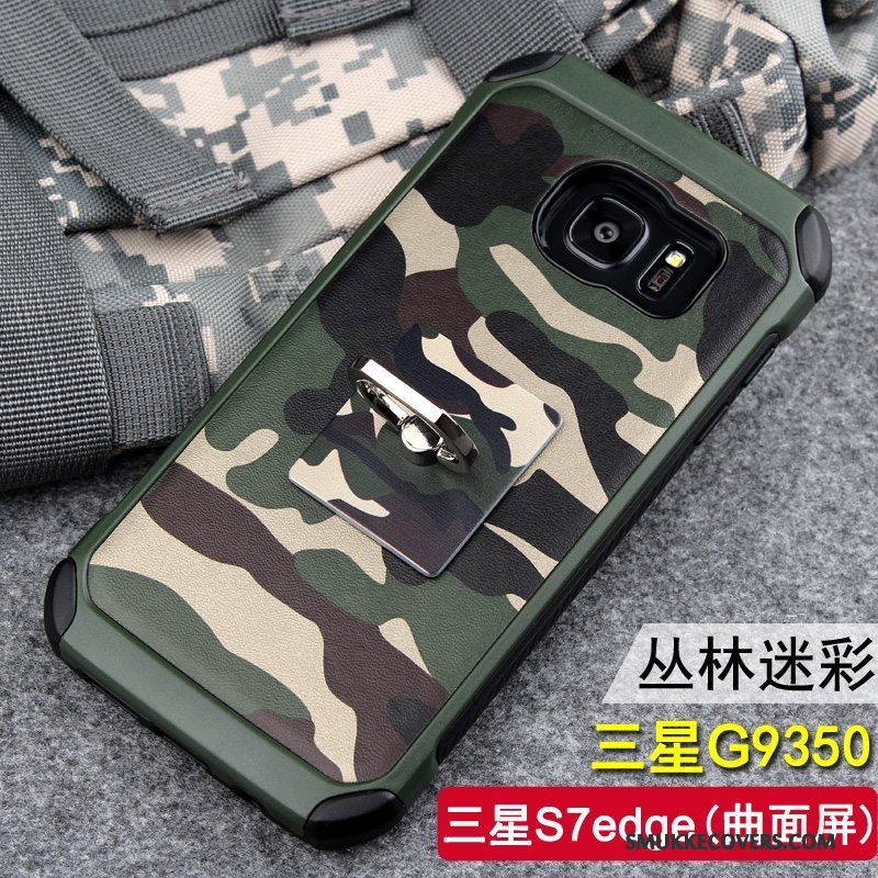 Etui Samsung Galaxy S7 Edge Silikone Trend Camouflage, Cover Samsung Galaxy S7 Edge Beskyttelse Telefonaf Personlighed