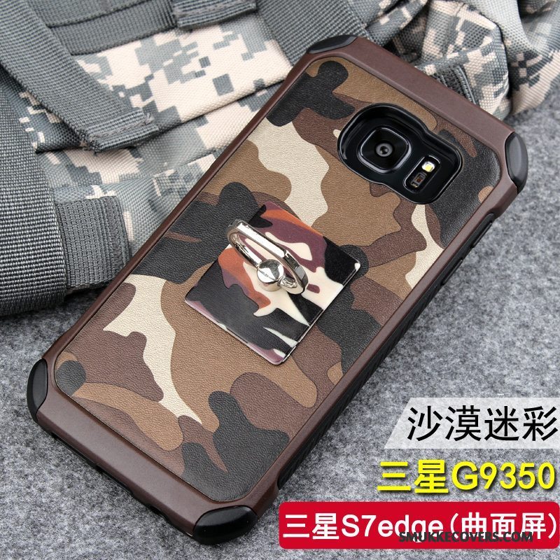 Etui Samsung Galaxy S7 Edge Silikone Trend Camouflage, Cover Samsung Galaxy S7 Edge Beskyttelse Telefonaf Personlighed