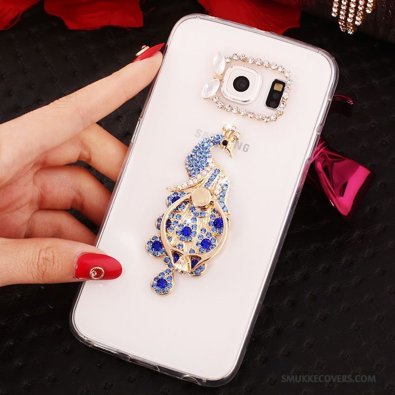 Etui Samsung Galaxy S7 Edge Strass Rød Tynd, Cover Samsung Galaxy S7 Edge Beskyttelse Ring