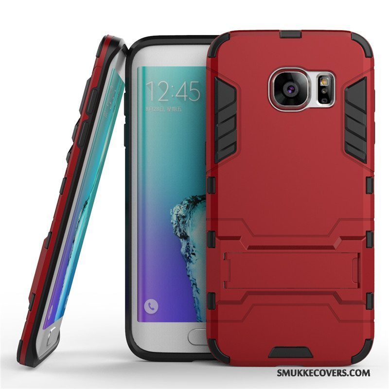 Etui Samsung Galaxy S7 Edge Support Hård Blå, Cover Samsung Galaxy S7 Edge Beskyttelse