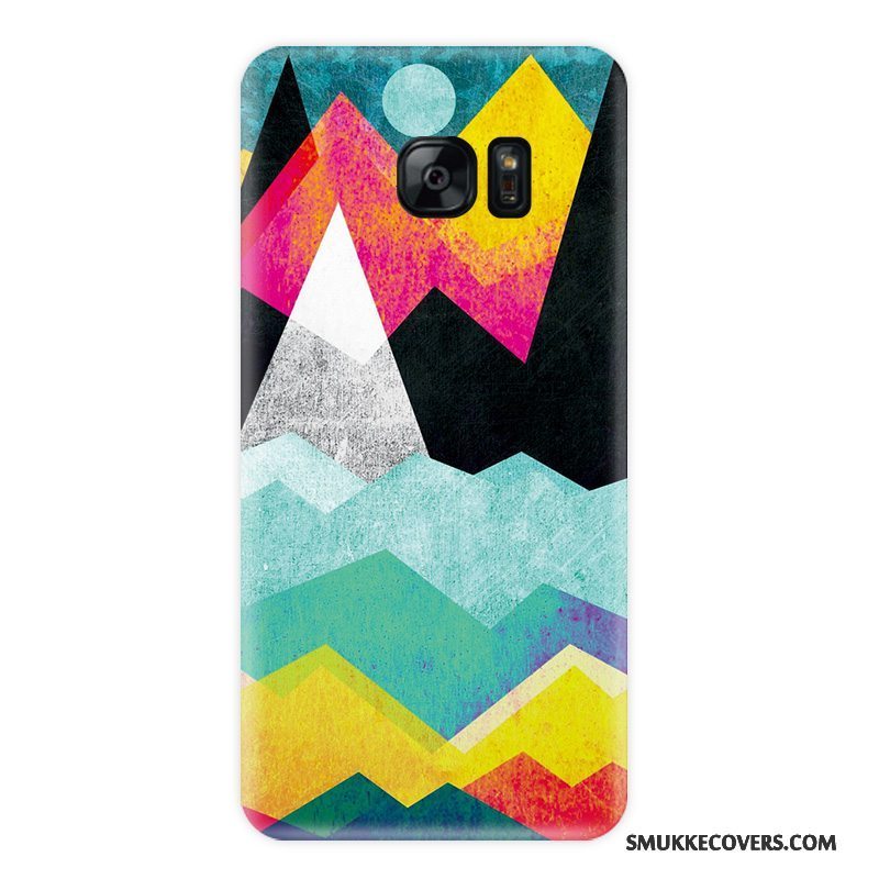 Etui Samsung Galaxy S7 Edge Tasker Af Personlighed Anti-fald, Cover Samsung Galaxy S7 Edge Blød Nubuck Lilla