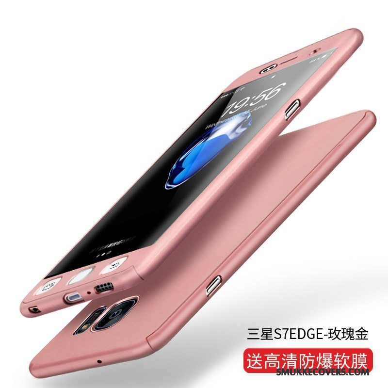 Etui Samsung Galaxy S7 Edge Tasker Anti-fald Telefon, Cover Samsung Galaxy S7 Edge Guld