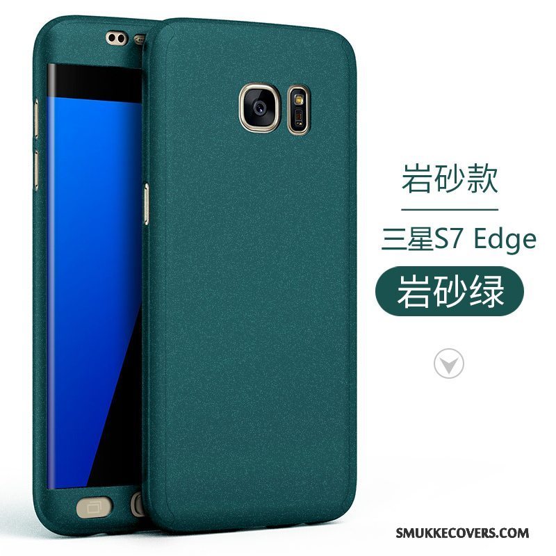 Etui Samsung Galaxy S7 Edge Tasker Guld Telefon, Cover Samsung Galaxy S7 Edge Beskyttelse Trend Nubuck