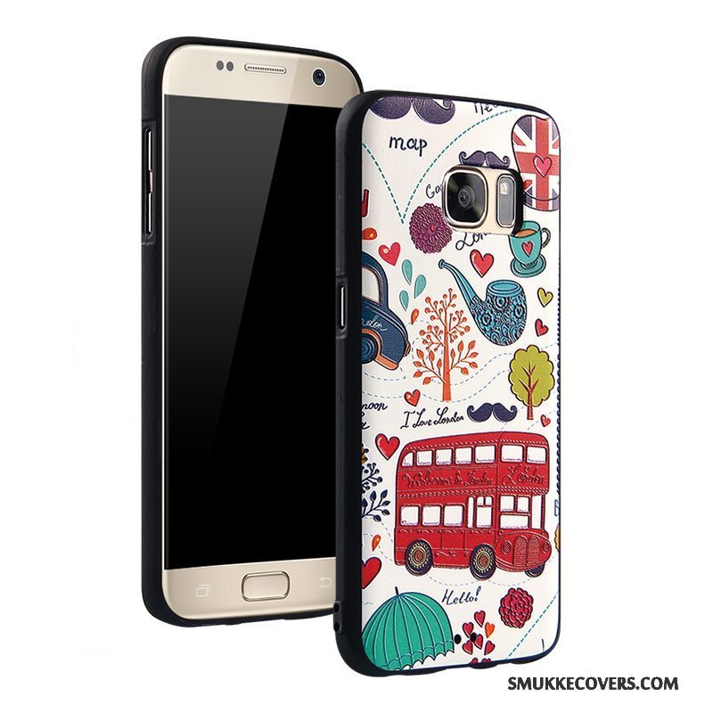Etui Samsung Galaxy S7 Farve Hængende Ornamenter Anti-fald, Cover Samsung Galaxy S7 Cartoon Telefon