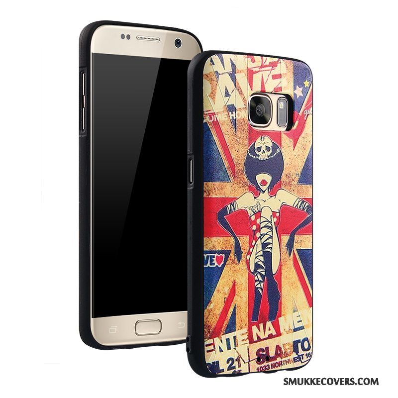 Etui Samsung Galaxy S7 Farve Hængende Ornamenter Anti-fald, Cover Samsung Galaxy S7 Cartoon Telefon