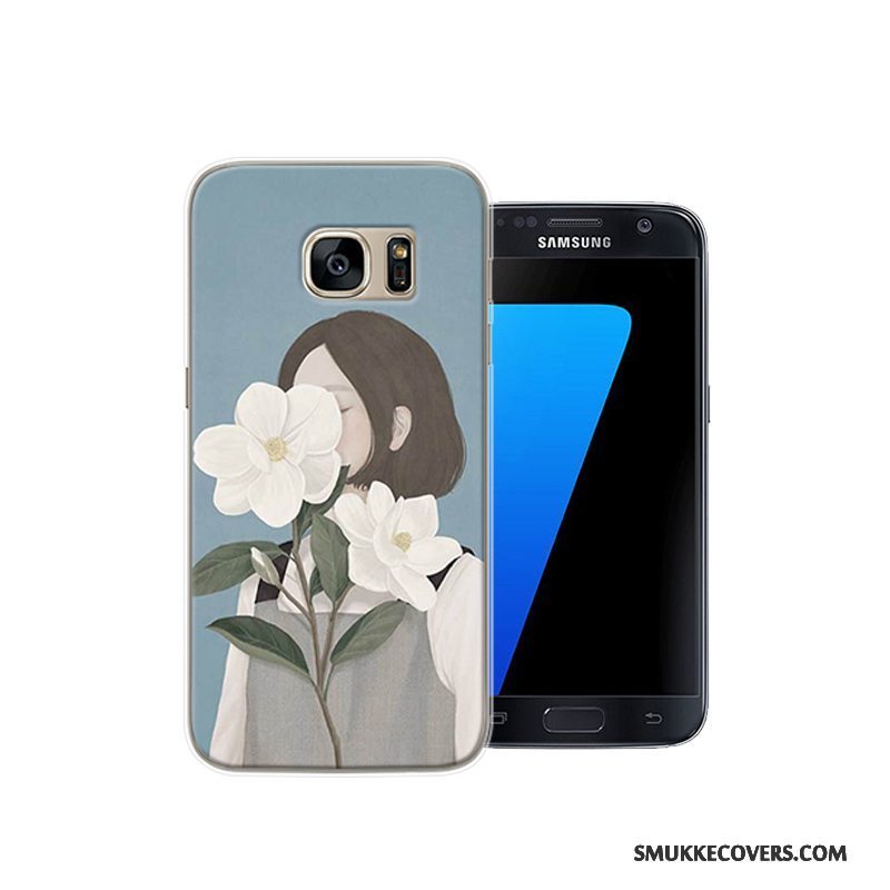 Etui Samsung Galaxy S7 Kreativ Anti-fald Telefon, Cover Samsung Galaxy S7 Beskyttelse Af Personlighed Lyserød