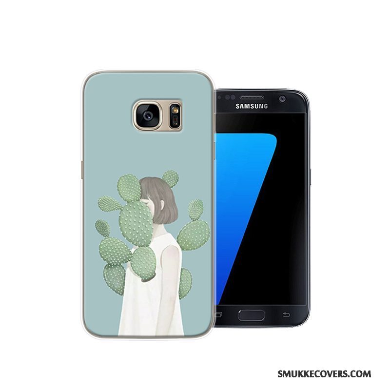 Etui Samsung Galaxy S7 Kreativ Anti-fald Telefon, Cover Samsung Galaxy S7 Beskyttelse Af Personlighed Lyserød