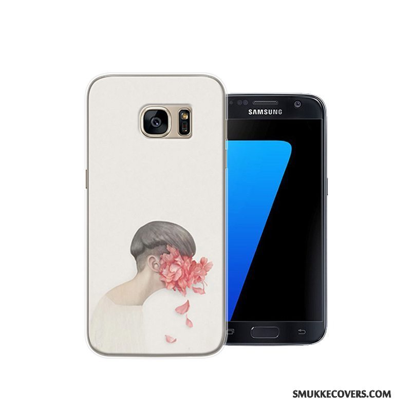 Etui Samsung Galaxy S7 Kreativ Anti-fald Telefon, Cover Samsung Galaxy S7 Beskyttelse Af Personlighed Lyserød