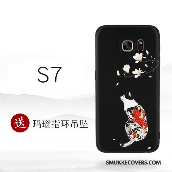 Etui Samsung Galaxy S7 Kreativ Sort Af Personlighed, Cover Samsung Galaxy S7 Silikone Telefon