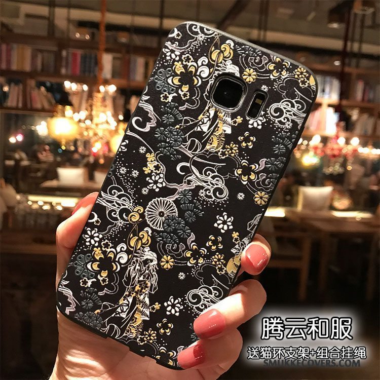 Etui Samsung Galaxy S7 Kreativ Trend Havbølger, Cover Samsung Galaxy S7 Farve Hængende Ornamenter Telefon