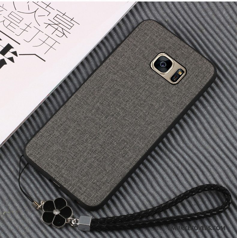 Etui Samsung Galaxy S7 Læder Grøn Telefon, Cover Samsung Galaxy S7 Blød