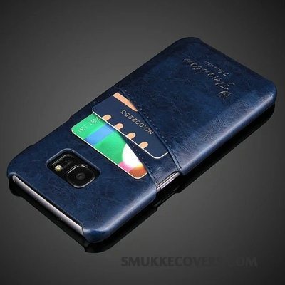 Etui Samsung Galaxy S7 Læder Orange Telefon, Cover Samsung Galaxy S7 Beskyttelse Sort Bagdæksel