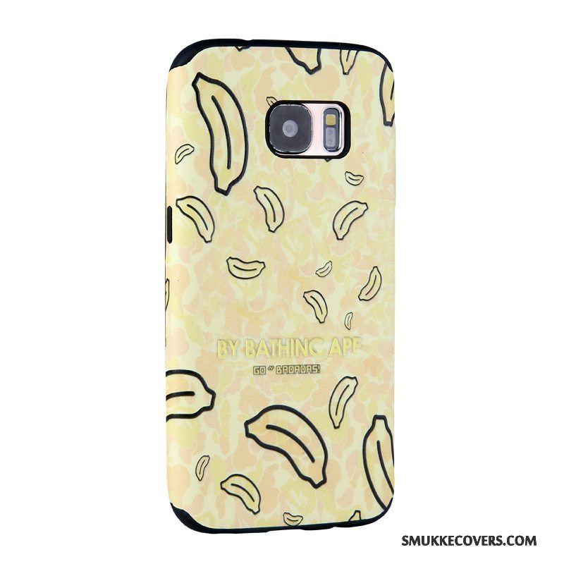 Etui Samsung Galaxy S7 Relief Telefonblå, Cover Samsung Galaxy S7 Cartoon Trend