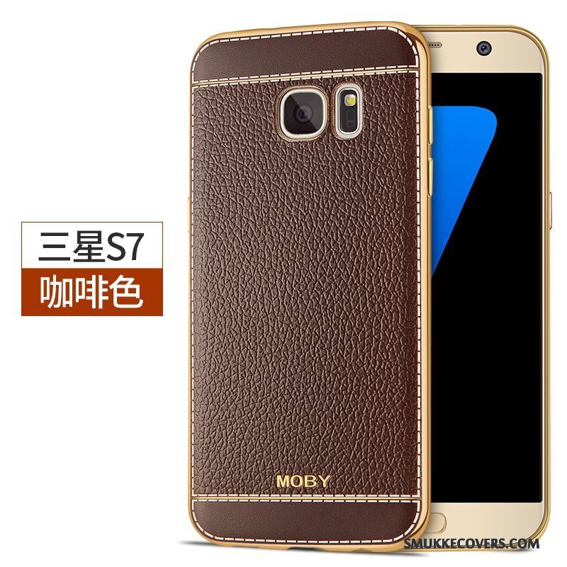 Etui Samsung Galaxy S7 Silikone Anti-fald Ny, Cover Samsung Galaxy S7 Beskyttelse Lyse Telefon