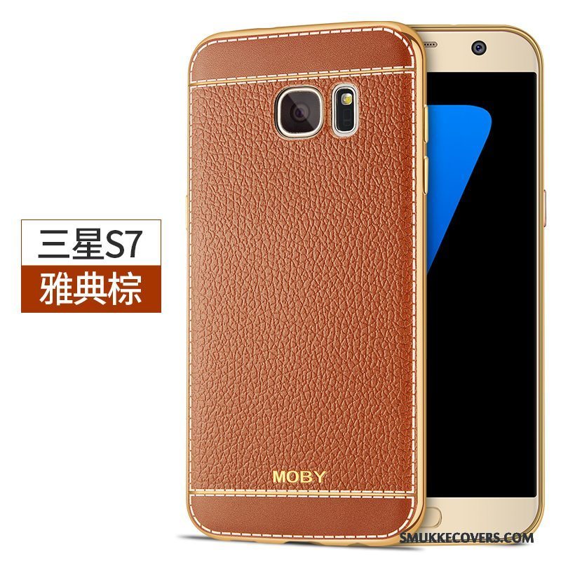 Etui Samsung Galaxy S7 Silikone Anti-fald Ny, Cover Samsung Galaxy S7 Beskyttelse Lyse Telefon