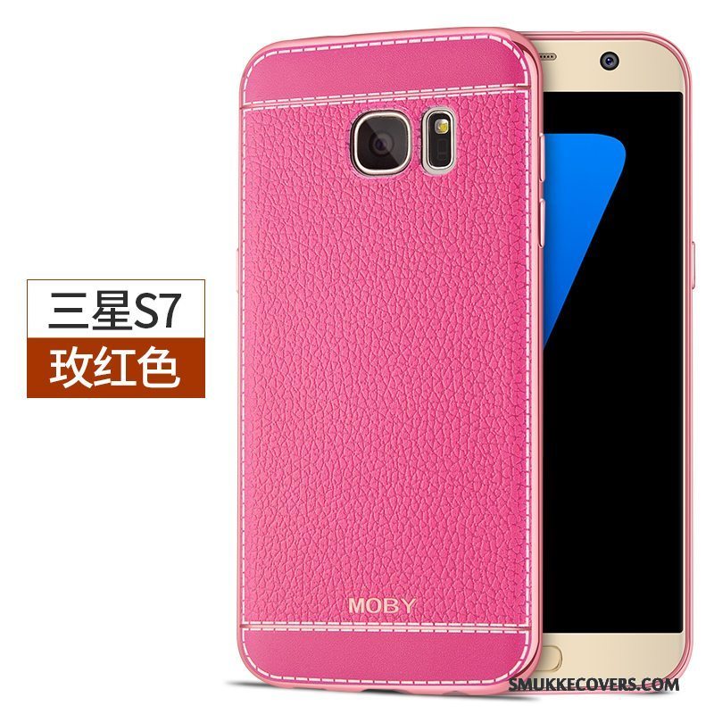 Etui Samsung Galaxy S7 Silikone Anti-fald Ny, Cover Samsung Galaxy S7 Beskyttelse Lyse Telefon