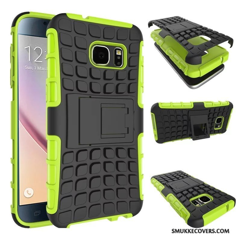 Etui Samsung Galaxy S7 Silikone Lilla Elskeren, Cover Samsung Galaxy S7 Support Telefonanti-fald