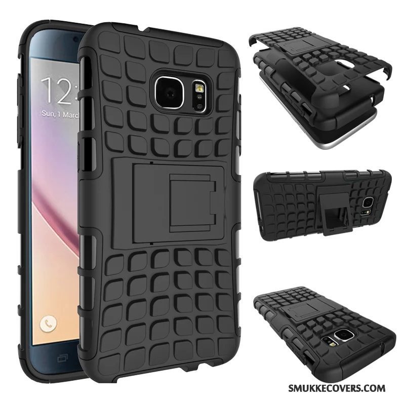 Etui Samsung Galaxy S7 Silikone Lilla Elskeren, Cover Samsung Galaxy S7 Support Telefonanti-fald