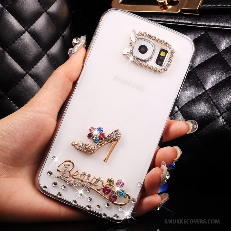 Etui Samsung Galaxy S7 Strass Anti-fald Gennemsigtig, Cover Samsung Galaxy S7 Beskyttelse Tynd Guld