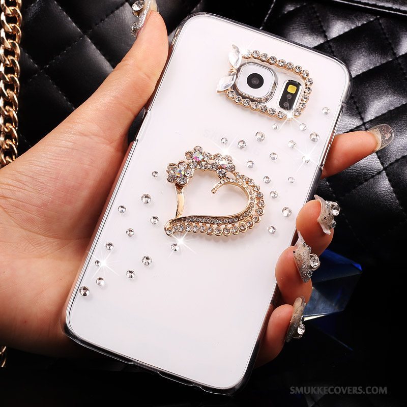 Etui Samsung Galaxy S7 Strass Anti-fald Gennemsigtig, Cover Samsung Galaxy S7 Beskyttelse Tynd Guld