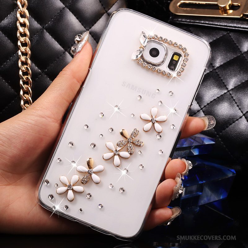 Etui Samsung Galaxy S7 Strass Anti-fald Gennemsigtig, Cover Samsung Galaxy S7 Beskyttelse Tynd Guld