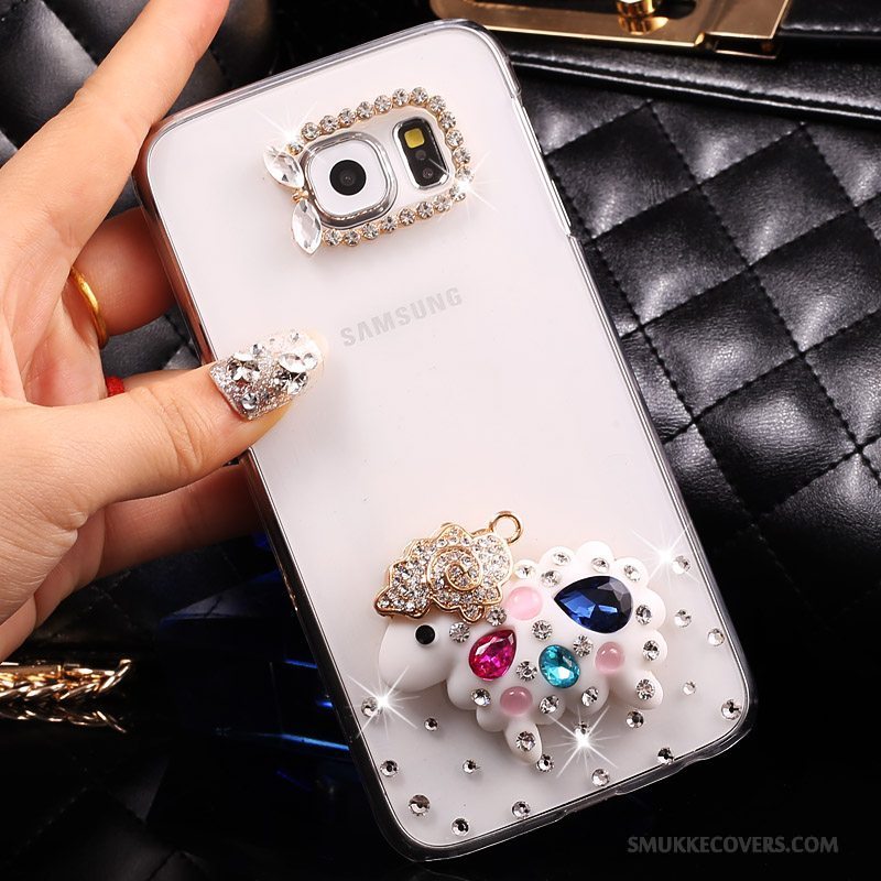 Etui Samsung Galaxy S7 Strass Anti-fald Gennemsigtig, Cover Samsung Galaxy S7 Beskyttelse Tynd Guld