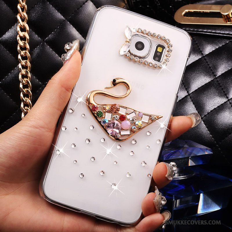 Etui Samsung Galaxy S7 Strass Anti-fald Gennemsigtig, Cover Samsung Galaxy S7 Beskyttelse Tynd Guld