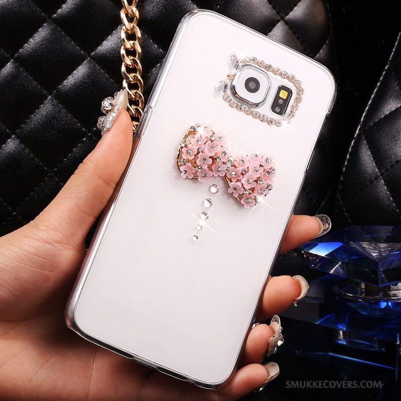 Etui Samsung Galaxy S7 Strass Hvid Gennemsigtig, Cover Samsung Galaxy S7 Beskyttelse Tynd