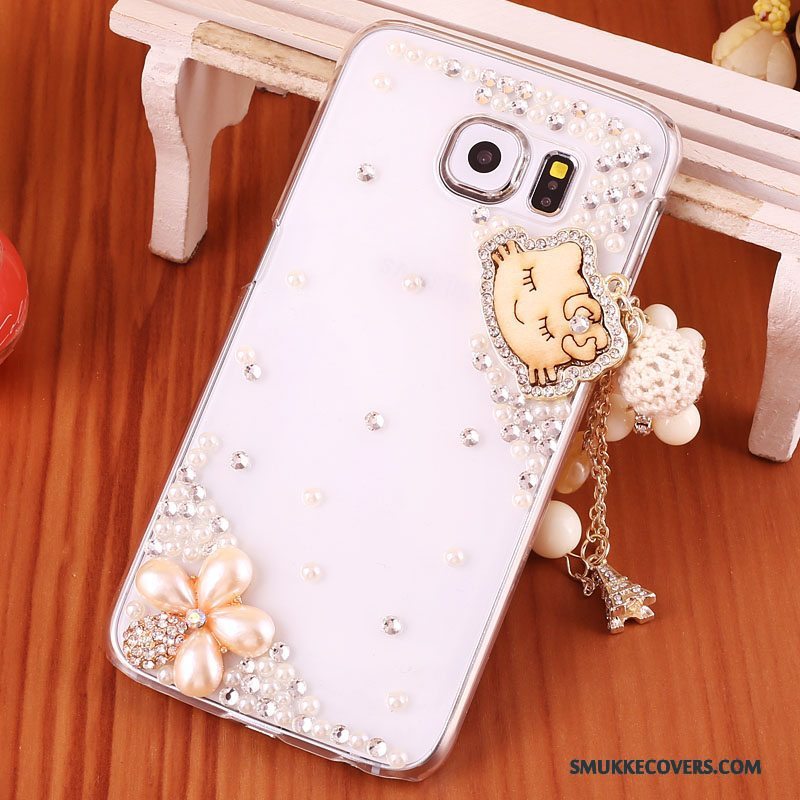 Etui Samsung Galaxy S7 Strass Lilla Anti-fald, Cover Samsung Galaxy S7 Beskyttelse Gennemsigtig