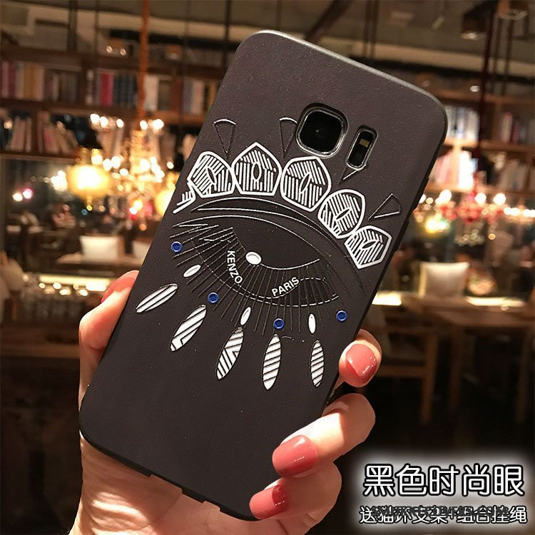 Etui Samsung Galaxy S7 Tasker Af Personlighed Rød, Cover Samsung Galaxy S7 Cartoon Trend Hængende Ornamenter