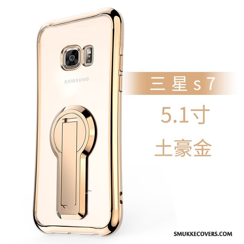 Etui Samsung Galaxy S7 Tasker Anti-fald Sølv, Cover Samsung Galaxy S7 Silikone Telefon