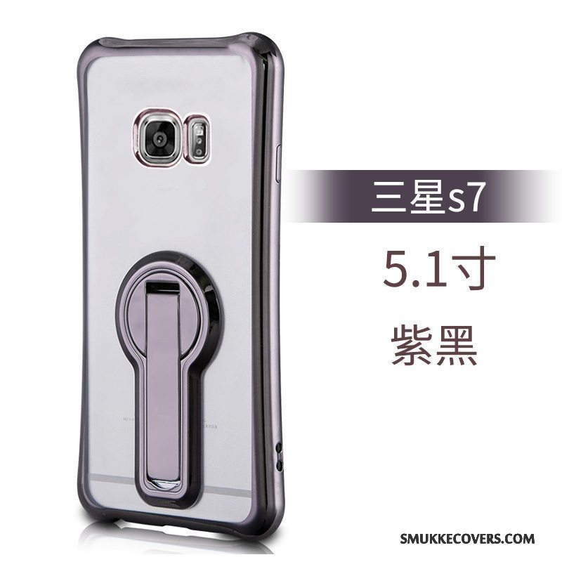 Etui Samsung Galaxy S7 Tasker Anti-fald Sølv, Cover Samsung Galaxy S7 Silikone Telefon