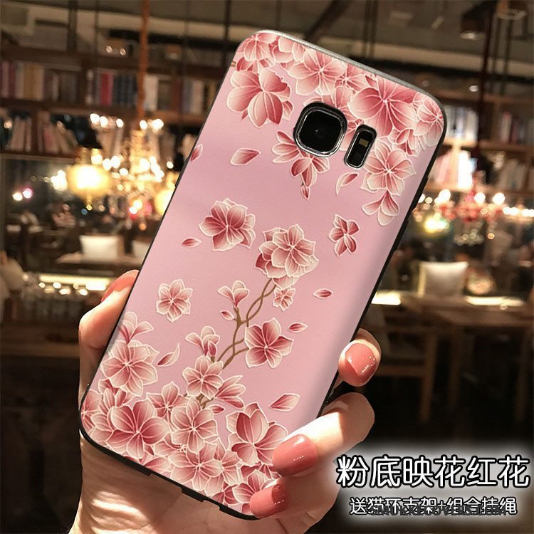 Etui Samsung Galaxy S7 Tasker Kinesisk Stil Gul, Cover Samsung Galaxy S7 Silikone Telefonaf Personlighed