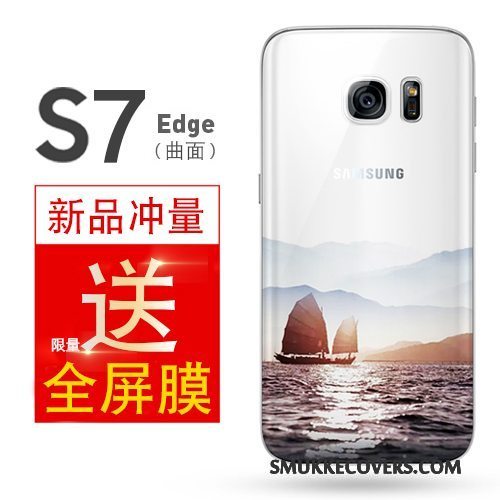 Etui Samsung Galaxy S7 Tasker Simple Telefon, Cover Samsung Galaxy S7 Blød Anti-fald Gul