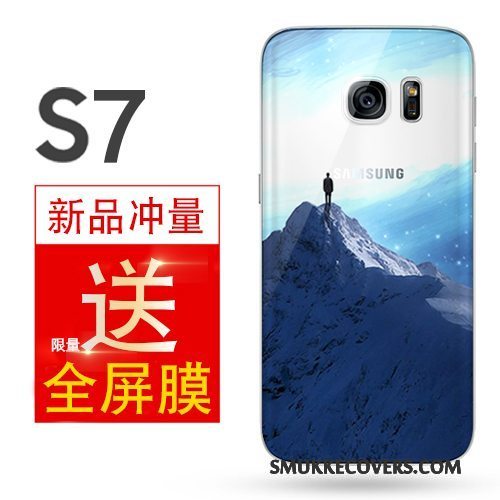 Etui Samsung Galaxy S7 Tasker Simple Telefon, Cover Samsung Galaxy S7 Blød Anti-fald Gul