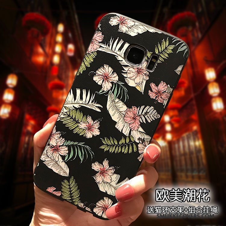 Etui Samsung Galaxy S7 Tasker Telefonfugl, Cover Samsung Galaxy S7 Silikone Af Personlighed Blomster