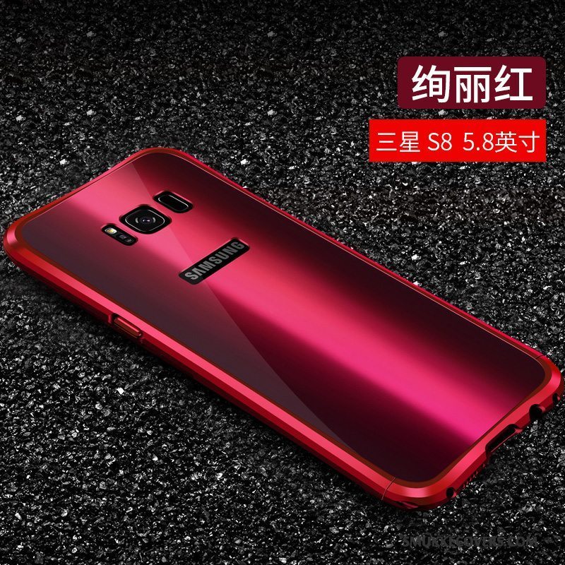 Etui Samsung Galaxy S8 Beskyttelse Af Personlighed Anti-fald, Cover Samsung Galaxy S8 Metal Rød Telefon