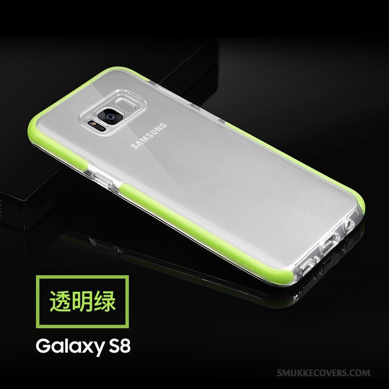 Etui Samsung Galaxy S8 Beskyttelse Anti-fald Telefon, Cover Samsung Galaxy S8 Silikone Grøn