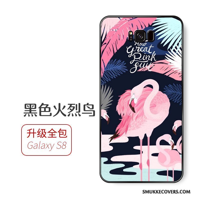 Etui Samsung Galaxy S8 Beskyttelse Anti-fald Tynd, Cover Samsung Galaxy S8 Silikone Lyserød Hængende Ornamenter