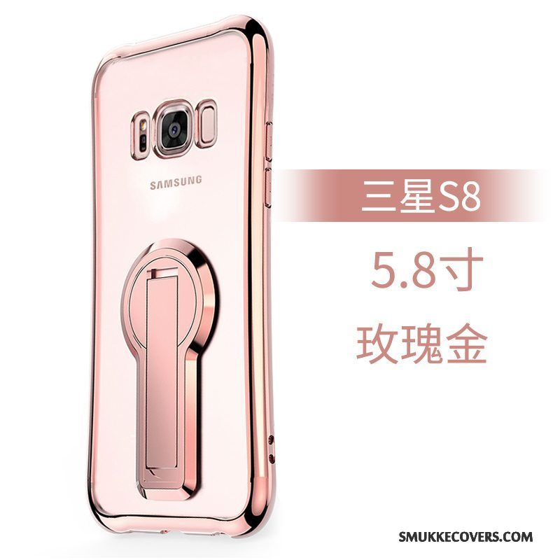 Etui Samsung Galaxy S8 Beskyttelse Gennemsigtig Telefon, Cover Samsung Galaxy S8 Blød Guld Trend