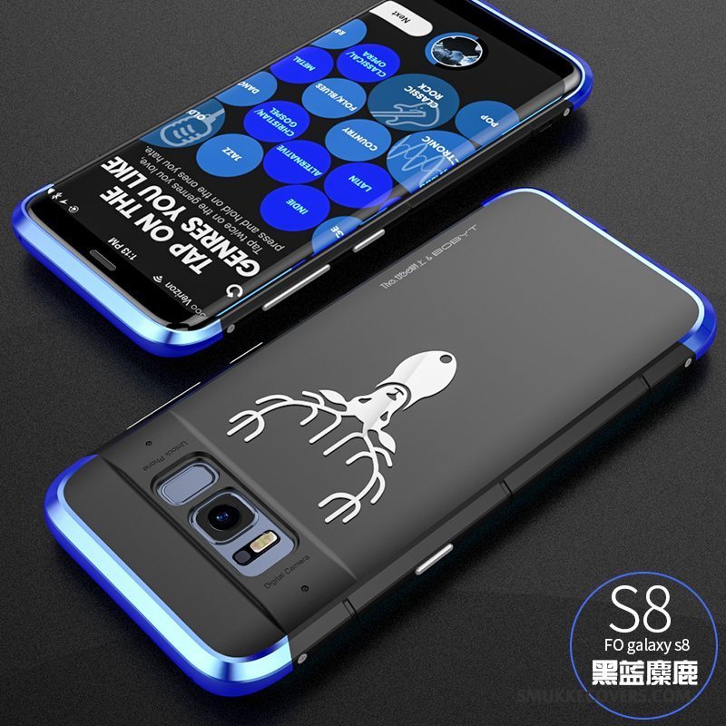Etui Samsung Galaxy S8 Beskyttelse Telefonanti-fald, Cover Samsung Galaxy S8 Kreativ Sort Trendy