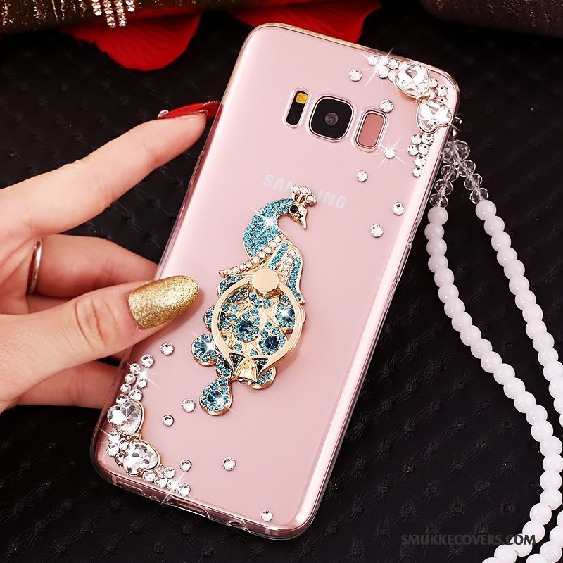 Etui Samsung Galaxy S8+ Beskyttelse Telefonlyserød, Cover Samsung Galaxy S8+ Strass Anti-fald