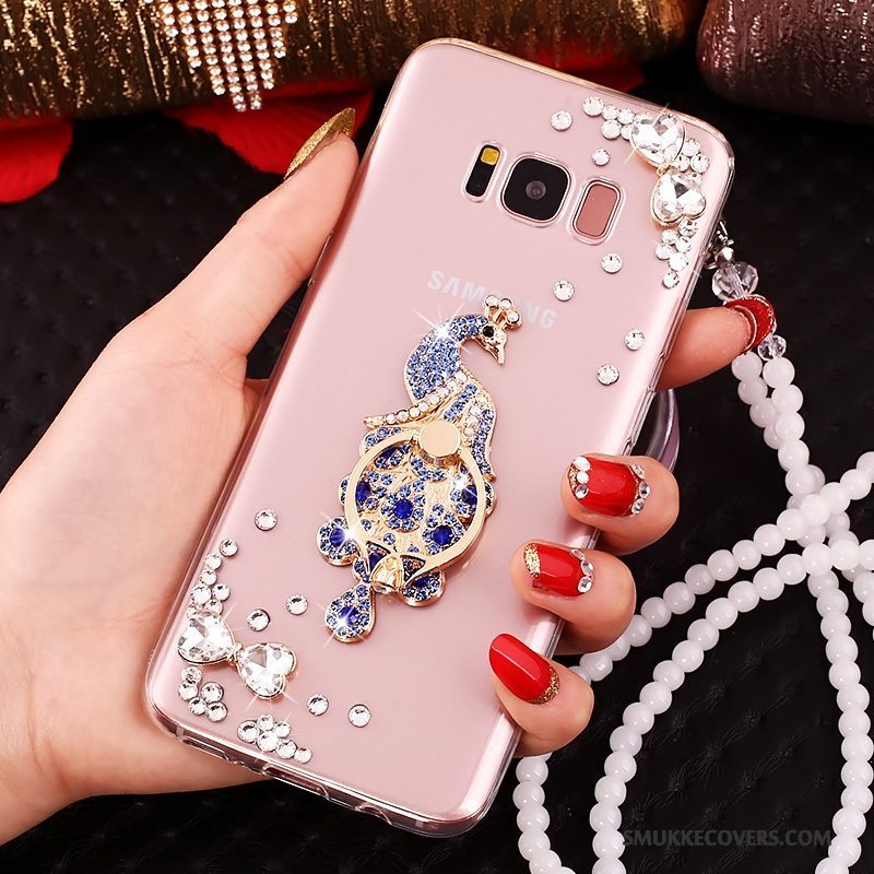 Etui Samsung Galaxy S8+ Beskyttelse Telefonlyserød, Cover Samsung Galaxy S8+ Strass Anti-fald