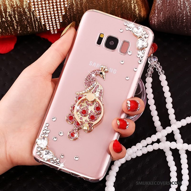 Etui Samsung Galaxy S8+ Beskyttelse Telefonlyserød, Cover Samsung Galaxy S8+ Strass Anti-fald