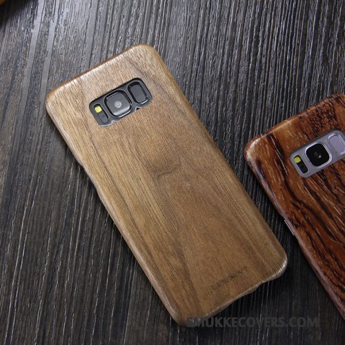 Etui Samsung Galaxy S8+ Beskyttelse Tynd Trendy, Cover Samsung Galaxy S8+ Massivt Træ Khaki Telefon