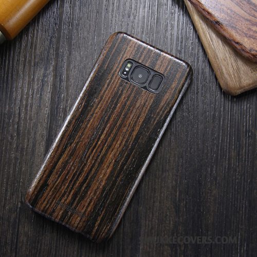 Etui Samsung Galaxy S8+ Beskyttelse Tynd Trendy, Cover Samsung Galaxy S8+ Massivt Træ Khaki Telefon