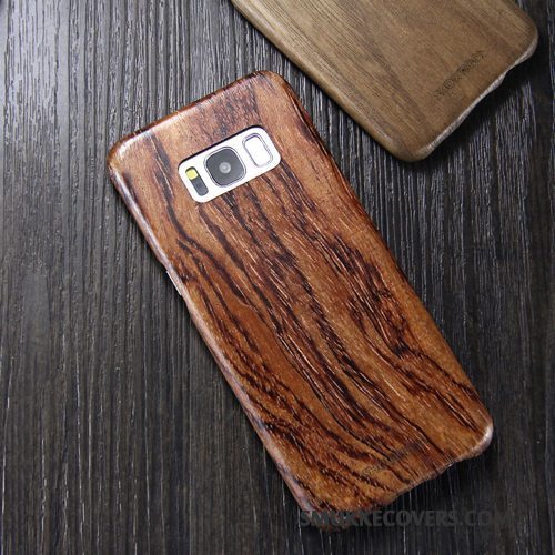 Etui Samsung Galaxy S8+ Beskyttelse Tynd Trendy, Cover Samsung Galaxy S8+ Massivt Træ Khaki Telefon